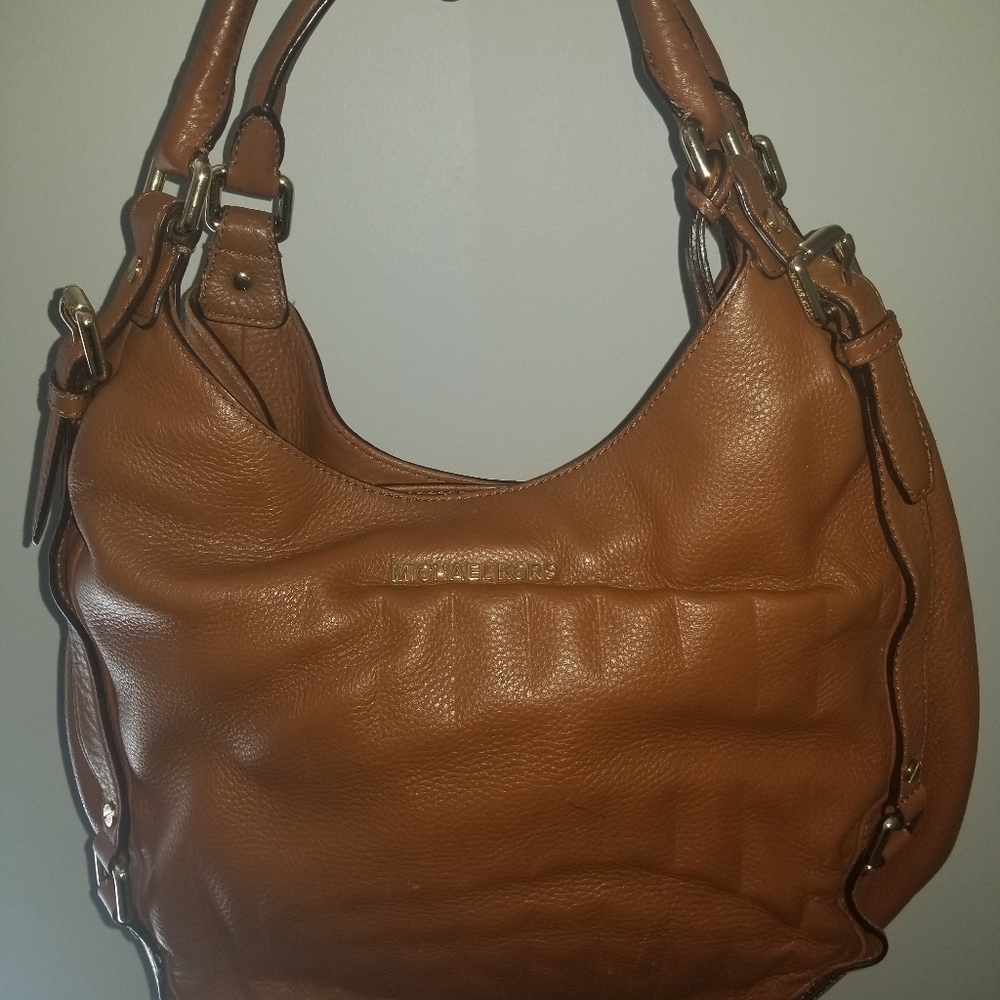 Leather Brown MK shoulder bag